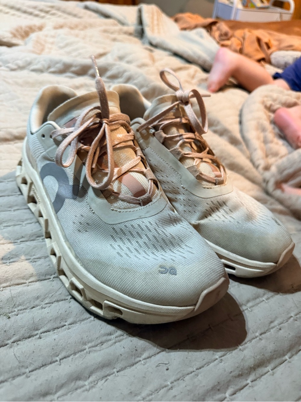 On Cloudnova Sneakers in Light Beige